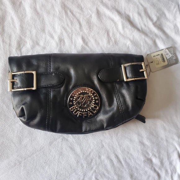 Black fold over clutch purse - Picture 2 of 4